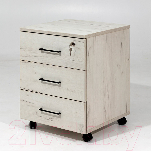 Изображение товара Тумба Millwood TM4 подкатная с замком (дуб белый Craft)