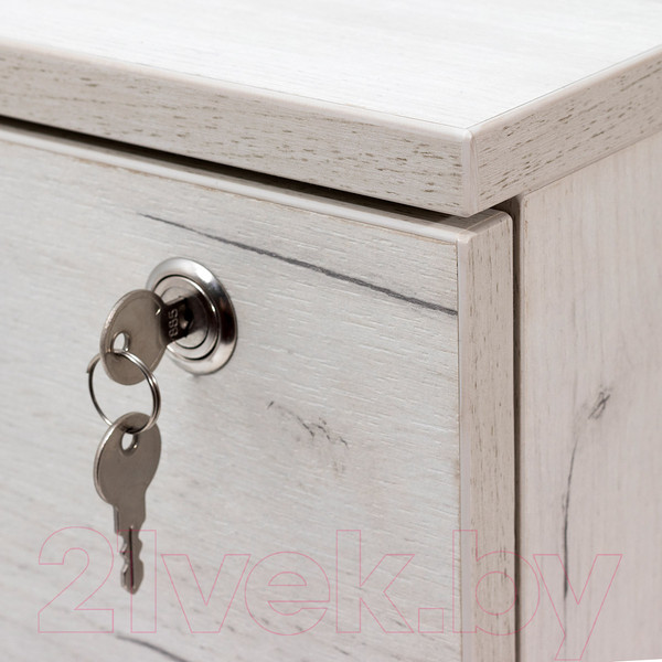 Изображение товара Тумба Millwood TM4 подкатная с замком (дуб белый Craft)