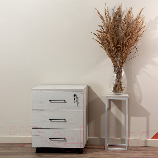 Изображение товара Тумба Millwood TM4 подкатная с замком (дуб белый Craft)