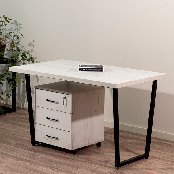 Изображение товара Тумба Millwood TM4 подкатная с замком (дуб белый Craft)