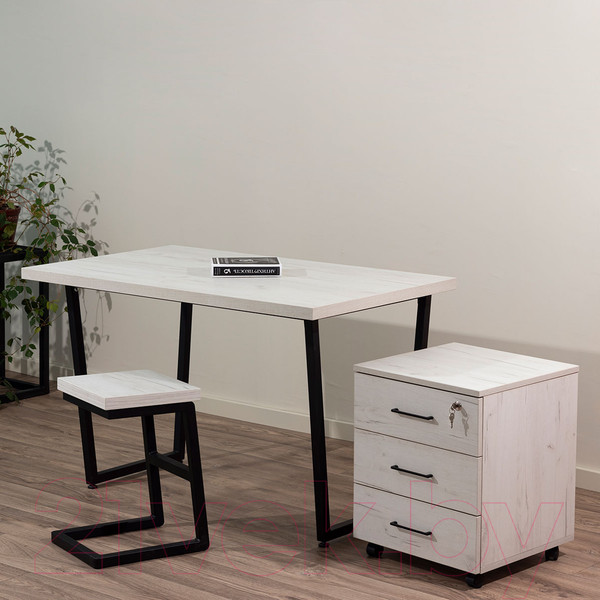 Изображение товара Тумба Millwood TM4 подкатная с замком (дуб белый Craft)