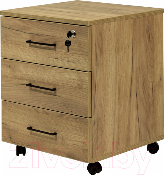 Изображение товара Тумба Millwood TM4 подкатная с замком (дуб золотой Craft)