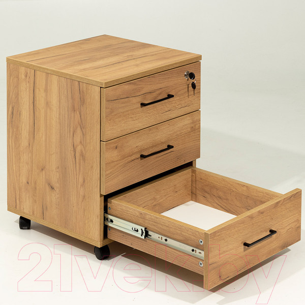 Изображение товара Тумба Millwood TM4 подкатная с замком (дуб золотой Craft)