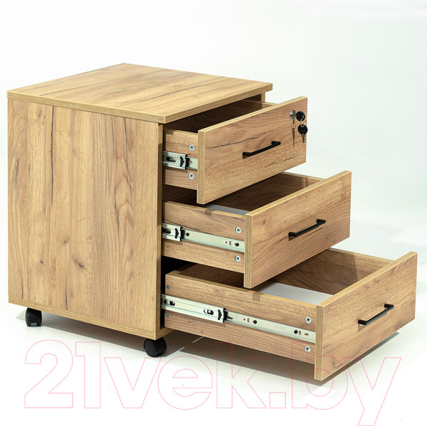 Изображение товара Тумба Millwood TM4 подкатная с замком (дуб золотой Craft)