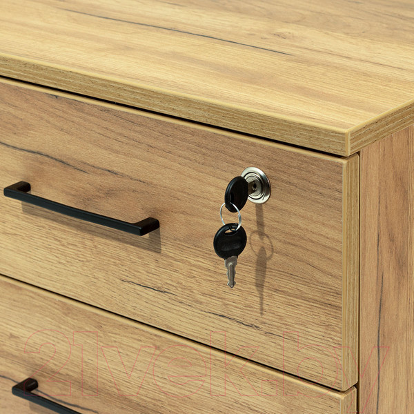 Изображение товара Тумба Millwood TM4 подкатная с замком (дуб золотой Craft)