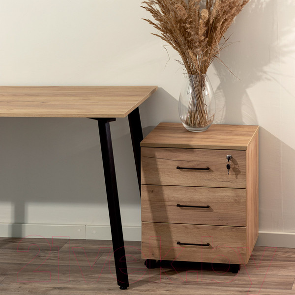 Изображение товара Тумба Millwood TM4 подкатная с замком (дуб золотой Craft)