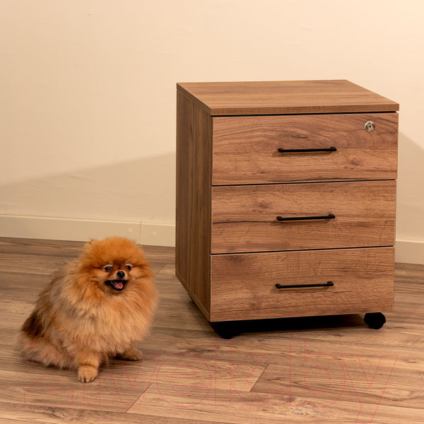 Изображение товара Тумба Millwood TM4 подкатная с замком (дуб табачный Craft)