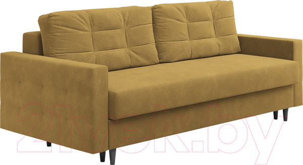 Изображение товара Диван Сонум Sсandy 110x235 (эвита горчичный/венге)