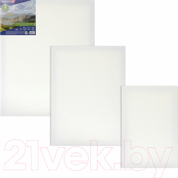 Изображение товара Набор холстов для рисования Brauberg Art Classic / 191655 (3шт)
