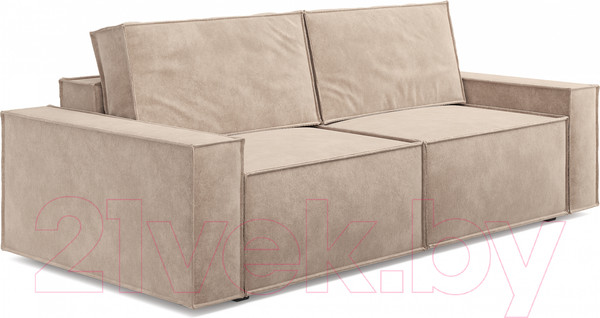 Изображение товара Диван Сонум Loft 109x245 (микровелюр кремовый)