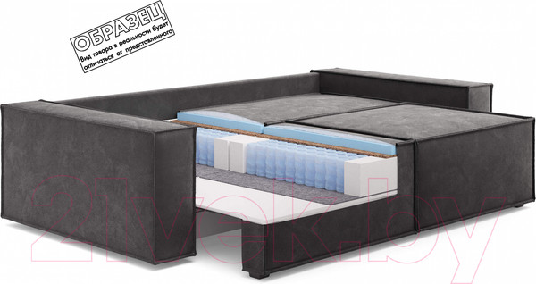 Изображение товара Диван Сонум Loft 109x245 (микровелюр белый)