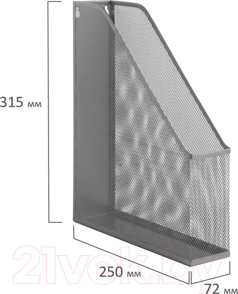 Изображение товара Лоток для бумаг Brauberg Germanium / 231949 (серебристый)