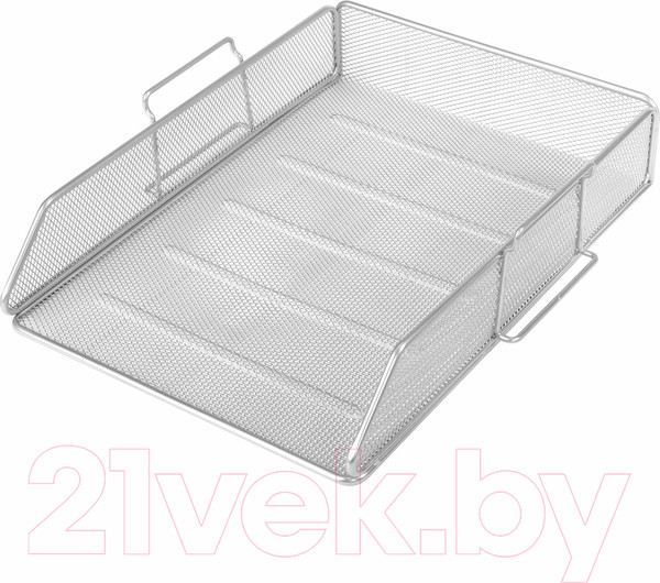 Изображение товара Лоток для бумаг Brauberg Germanium / 231955 (серебристый)