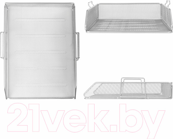 Изображение товара Лоток для бумаг Brauberg Germanium / 231955 (серебристый)