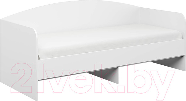 Изображение товара Односпальная кровать Сонум Crystal 90x200 (белый)