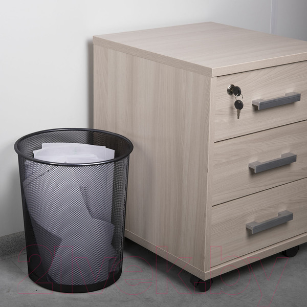 Изображение товара Корзина для бумаг Brauberg Germanium / 231956 (черный)