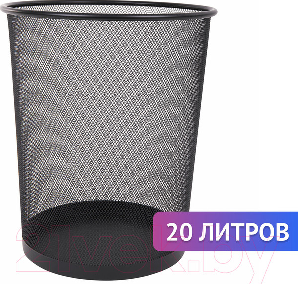 Изображение товара Корзина для бумаг Brauberg Germanium / 231956 (черный)