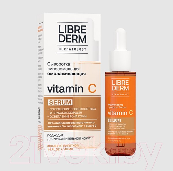 Изображение товара Сыворотка для лица Librederm Липосомальная омолаживающая Vitamin C (40мл)