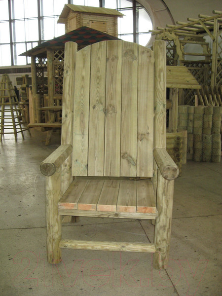 Изображение товара Кресло садовое Массив-Древ Трон 800x870xН1500