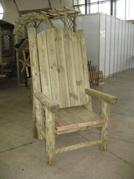 Изображение товара Кресло садовое Массив-Древ Трон 800x870xН1500