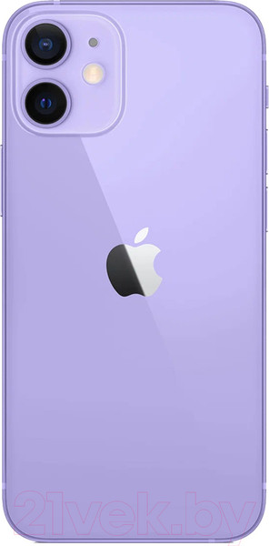 Изображение товара Смартфон восстановленный Apple iPhone 12 mini 64GB Flip Грейд B (фиолетовый)