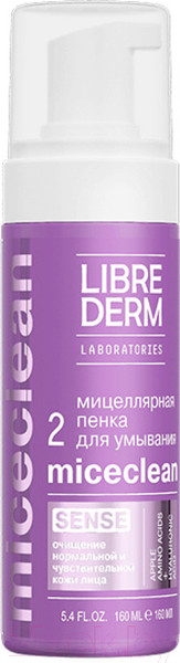 Изображение товара Пенка для умывания Librederm Miceclean Sense Мицеллярная (160мл)