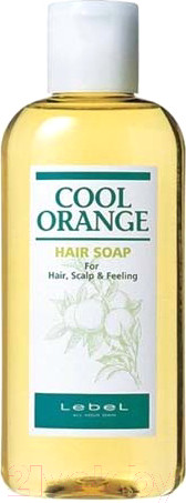 Изображение товара Шампунь для волос Lebel Cool Orange Hair Soap Cool (200мл)