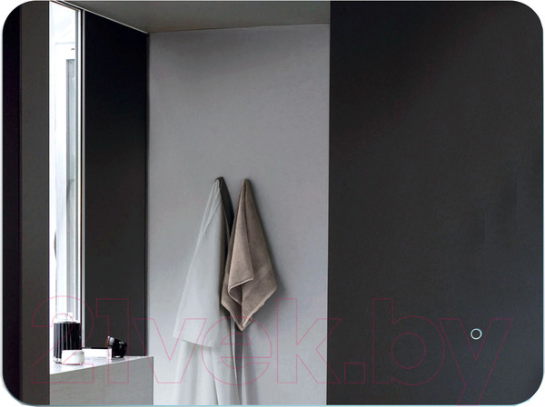 Изображение товара Зеркало Алмаз-Люкс Hanoi 8060s-6 (80x60см, с подсветкой и сенсорной кнопкой)
