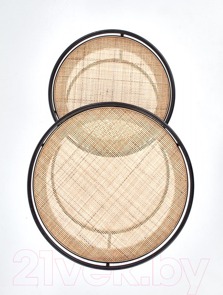 Изображение товара Комплект журнальных столиков Halmar Manado / V-CH-MANADO-LAW (натуральный/черный)