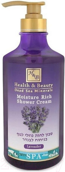 Изображение товара Крем для душа Health & Beauty Лаванда Увлажняющий (780мл)