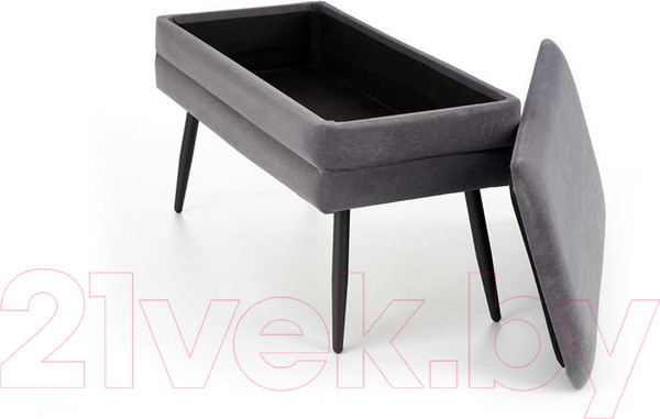 Изображение товара Банкетка Halmar Velva / V-Ch-Velva-Popiel/Czarny (серый/черный)