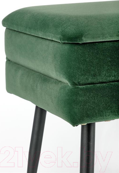 Изображение товара Банкетка Halmar Velva / V-Ch-Velva-C.Zielony/Czarny (темно-зеленый/черный)