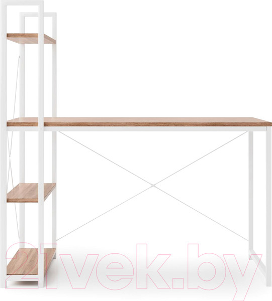 Изображение товара Письменный стол Halmar Narvik B1 (белый/дуб сонома)