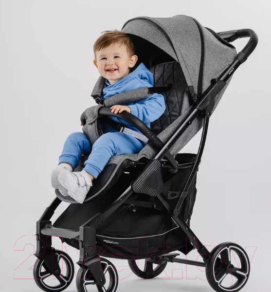 Изображение товара Детская прогулочная коляска MOWbaby Smart 2023 / MB101 (Grey)
