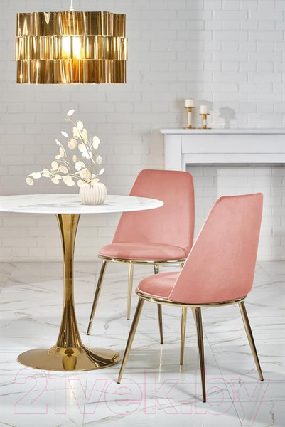 Изображение товара Обеденный стол Halmar Casemiro (белый мрамор/золото)