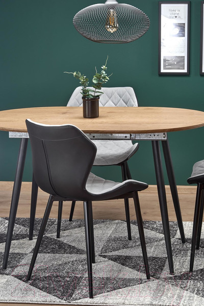 Изображение товара Обеденный стол Halmar Colorado раскладной 120-160x80x74 (дуб золотой/черный)