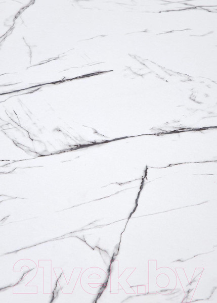 Изображение товара Обеденный стол Halmar Denver 80x73 (белый мрамор/белый)