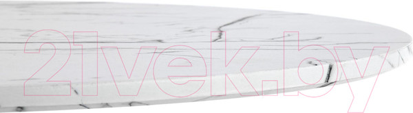 Изображение товара Обеденный стол Halmar Denver 80x73 (белый мрамор/белый)