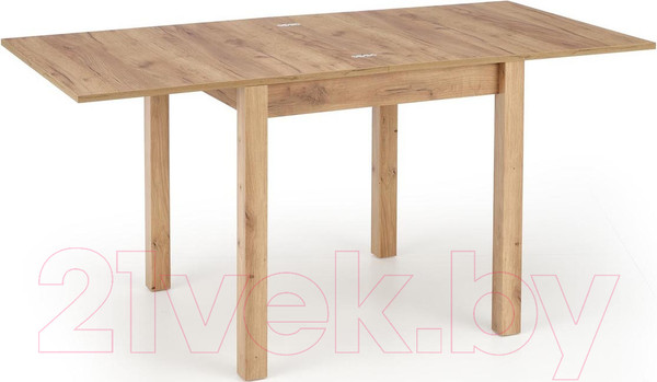 Изображение товара Обеденный стол Halmar Gracjan раскладной 80-160x80x76 (дуб крафт)