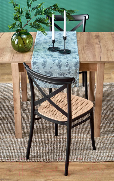 Изображение товара Обеденный стол Halmar Gracjan раскладной 80-160x80x76 (дуб крафт)