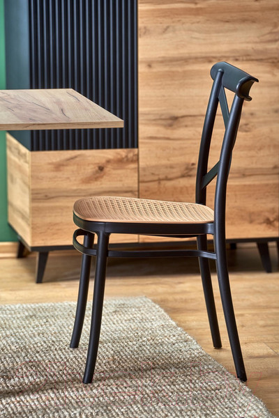 Изображение товара Обеденный стол Halmar Gracjan раскладной 80-160x80x76 (дуб крафт)