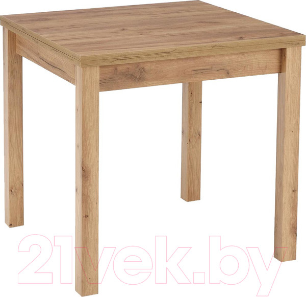 Изображение товара Обеденный стол Halmar Gracjan раскладной 80-160x80x76 (дуб крафт)