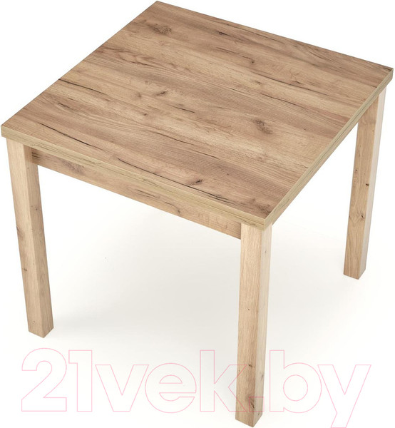 Изображение товара Обеденный стол Halmar Gracjan раскладной 80-160x80x76 (дуб крафт)
