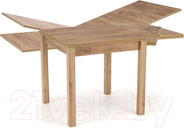Изображение товара Обеденный стол Halmar Gracjan раскладной 80-160x80x76 (дуб крафт)