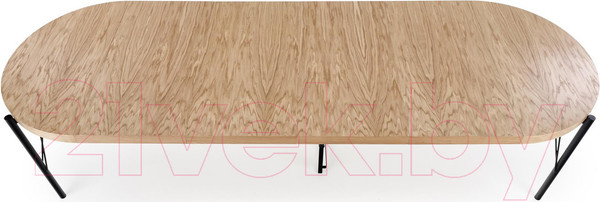 Изображение товара Обеденный стол Halmar Inferno раскладной 100-300x100x76 (дуб натуральный/черный)