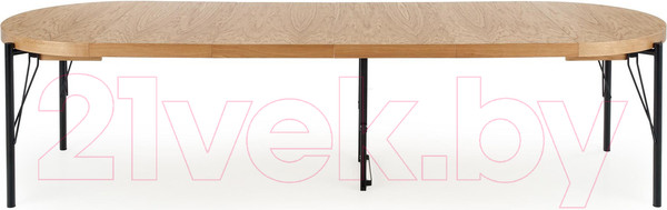 Изображение товара Обеденный стол Halmar Inferno раскладной 100-300x100x76 (дуб натуральный/черный)