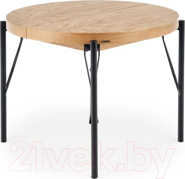 Изображение товара Обеденный стол Halmar Inferno раскладной 100-300x100x76 (дуб натуральный/черный)