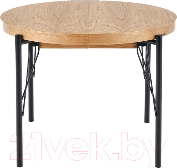 Изображение товара Обеденный стол Halmar Inferno раскладной 100-300x100x76 (дуб натуральный/черный)