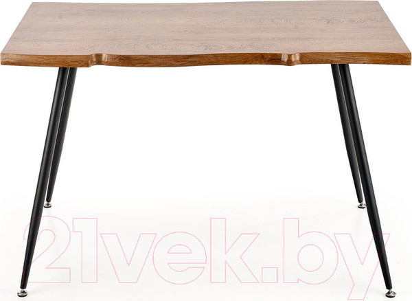 Изображение товара Обеденный стол Halmar Larson 120x80x77 (дуб натуральный/черный)