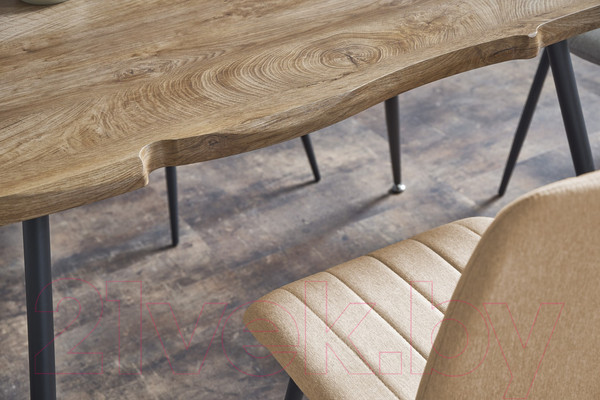 Изображение товара Обеденный стол Halmar Larson 120x80x77 (дуб натуральный/черный)